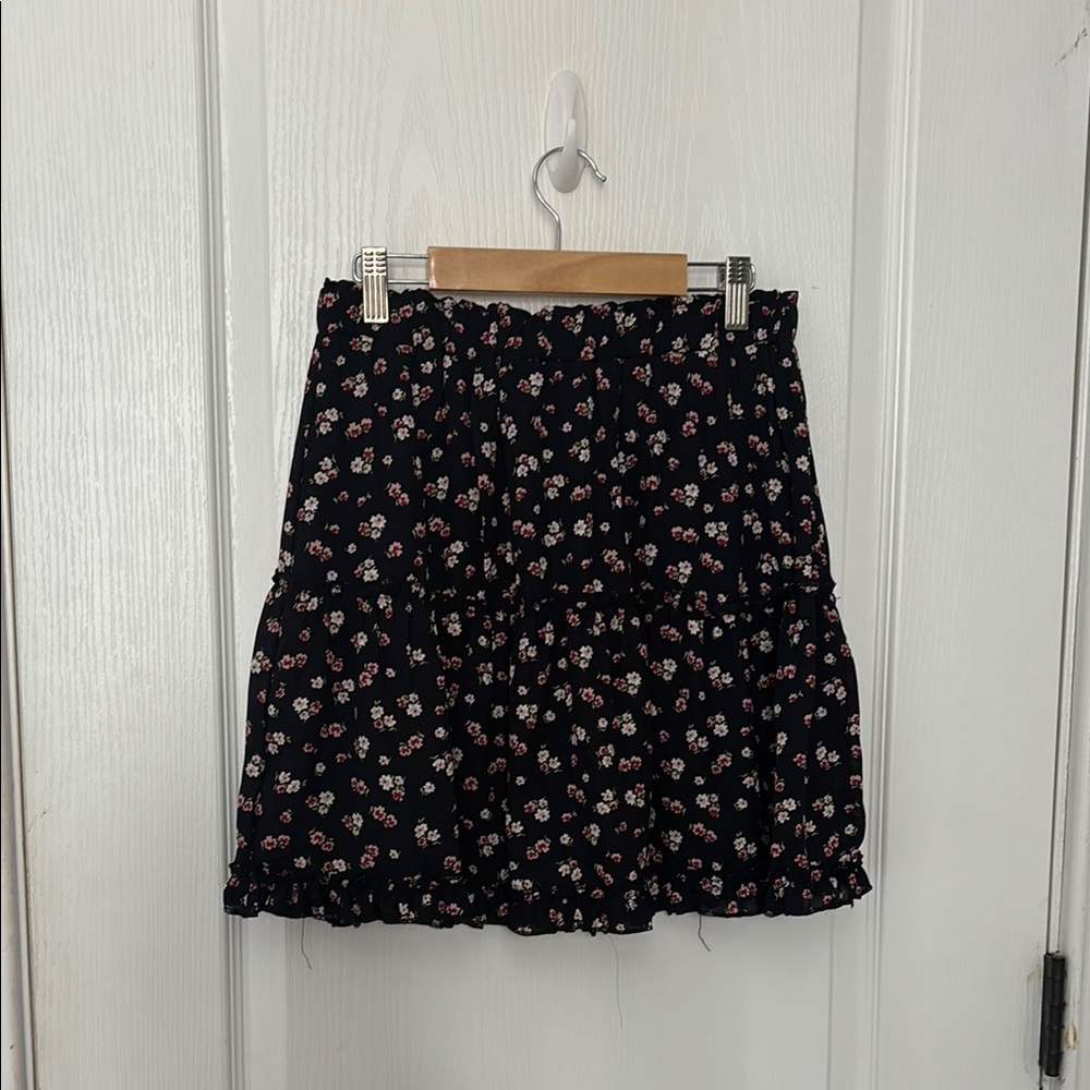 Francesca's Black Skater Mini Skirt